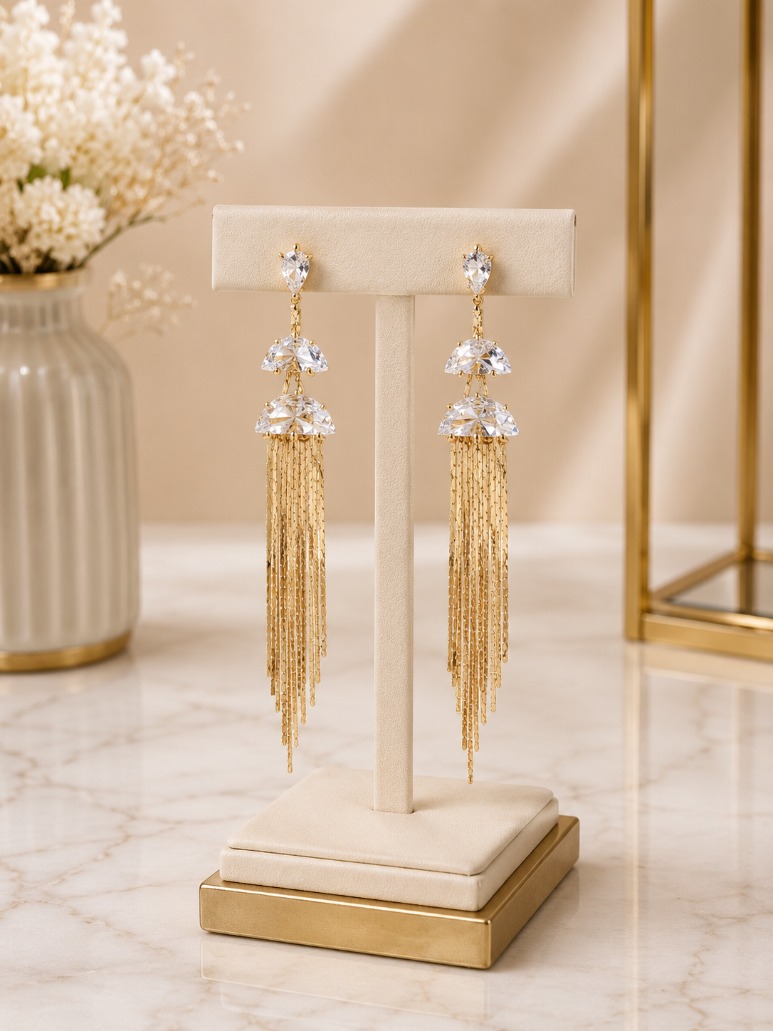 CRYSTAL RAIN AERRINGS